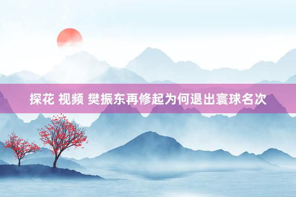 探花 视频 樊振东再修起为何退出寰球名次