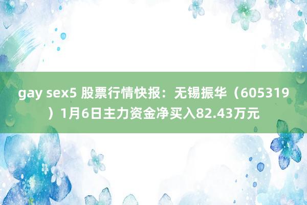 gay sex5 股票行情快报：无锡振华（605319）1月6日主力资金净买入82.43万元